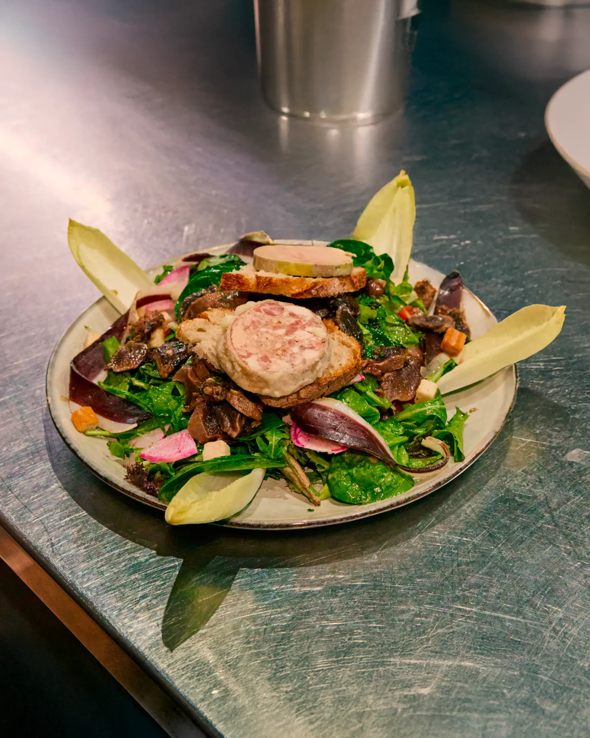 Salade landaise servi au restaurant Le Trinquet à Soorts-Hossegor